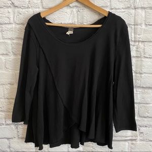 We the Free (FREE PEOPLE) Black Swing Top